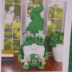 St. Patrick's Day Shamrock Gnome Holiday Decor - Green